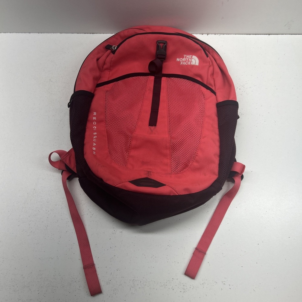 The North Face Recon Squash Backpack Red Black Youth Kids School Hiking Daypack